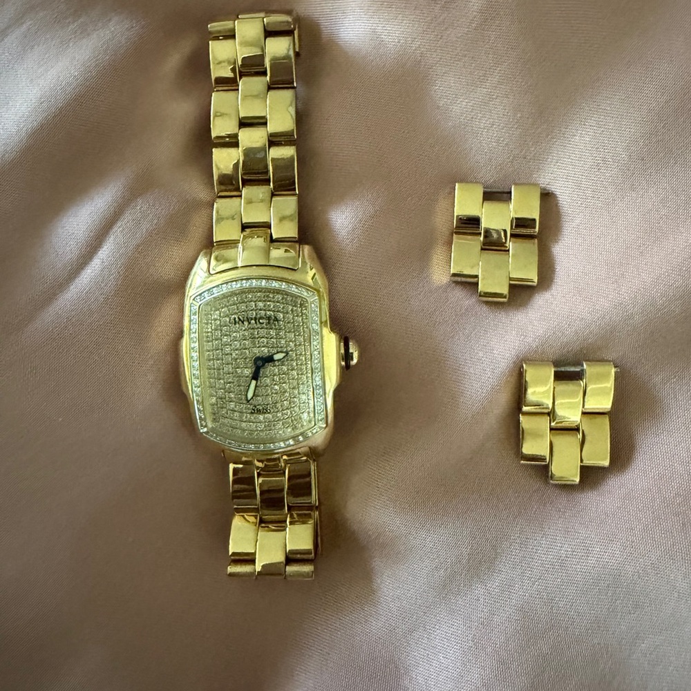 Invicta Diamond Gold Tone Women's Bracelet Watch